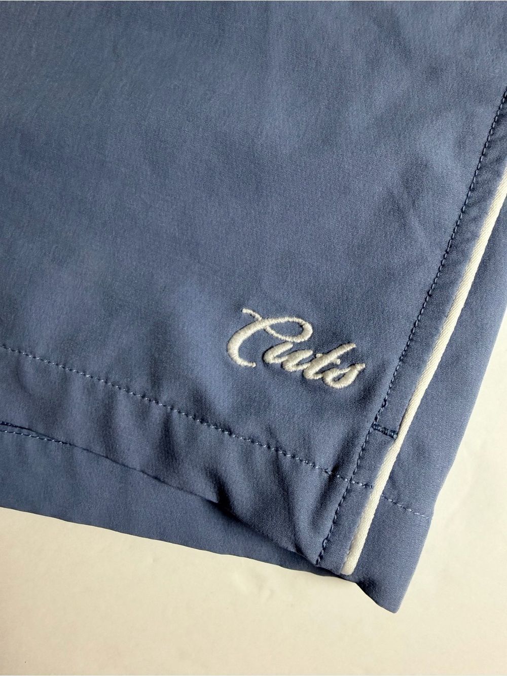 Cuts Clothing Mens Amalfi Trunks XL Steel Blue Hydrid Athletic Swim Trunks